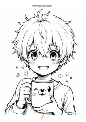 Desenhos Manga para colorir, ficha pdf nº7