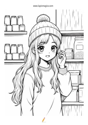 Desenhos Manga para colorir, ficha pdf nº10