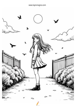 Desenhos Manga para colorir, ficha pdf nº14