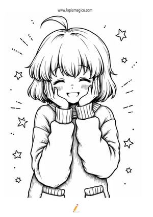 Desenhos Manga para colorir, ficha pdf nº16