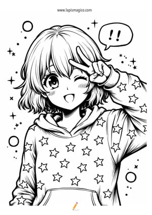 Desenhos Manga para colorir, ficha pdf nº17
