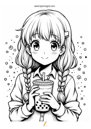 Desenhos Manga para colorir, ficha pdf nº19