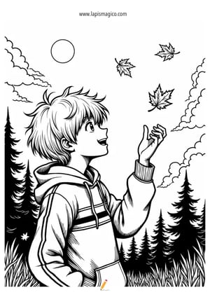 Desenhos Manga para colorir, ficha pdf nº21