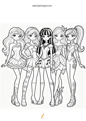 Winx para colorir, ficha pdf nº4