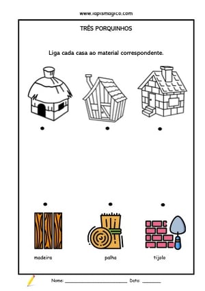Os três porquinhos, ficha pdf nº3