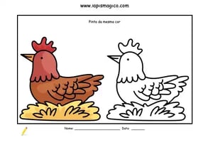 A Galinha Ruiva, ficha pdf nº1