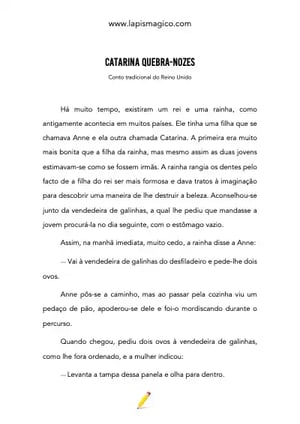 Catarina Quebra-Nozes, ficha pdf nº1