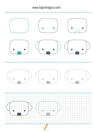 Aprende a desenhar cães, ficha pdf nº2