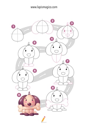 Aprende a desenhar cães, ficha pdf nº4
