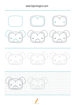 Aprende a desenhar macacos, ficha pdf nº1