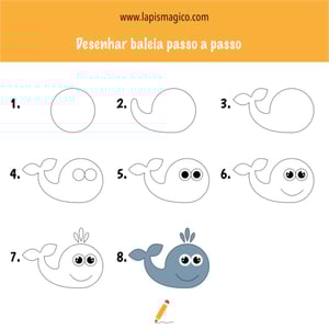 Aprende a desenhar tubarão, ficha pdf nº2