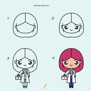 Aprende a desenhar meninas, ficha pdf nº1