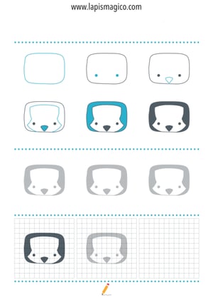 Aprende a desenhar pinguins, ficha pdf nº1