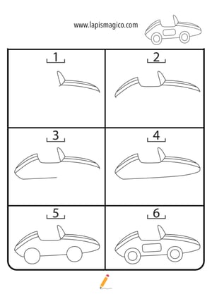Aprende a desenhar carros, ficha pdf nº1