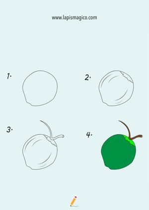 Aprende a desenhar frutas, ficha pdf nº5