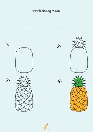 Aprende a desenhar frutas, ficha pdf nº6