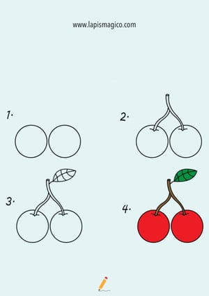 Aprende a desenhar frutas, ficha pdf nº8