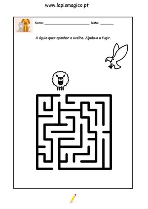 A águia e a gralha, ficha pdf nº1