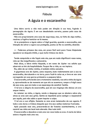 A águia e o escaravelho, ficha pdf nº1