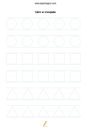 Grafismos de formas, ficha pdf nº1