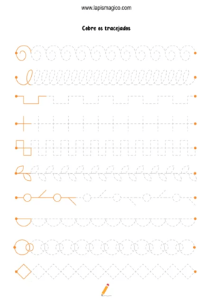 Grafismos de formas, ficha pdf nº10