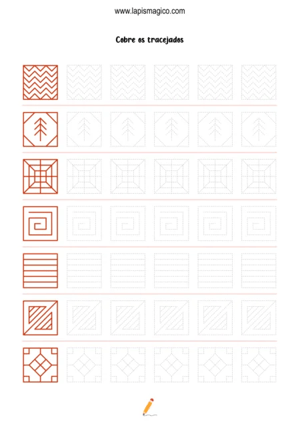 Grafismos de formas, ficha pdf nº11