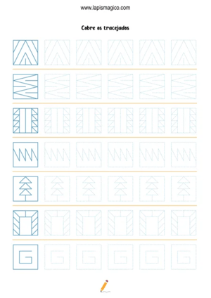 Grafismos de formas, ficha pdf nº12