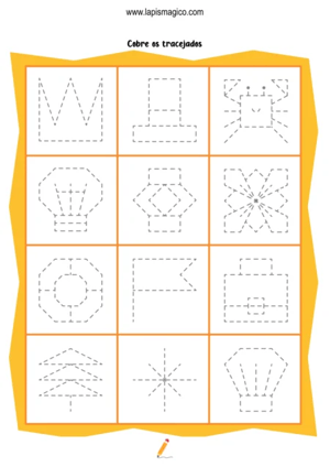 Grafismos de formas, ficha pdf nº14