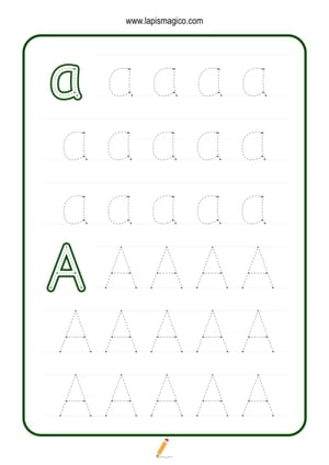 Grafismos de letras, ficha pdf nº1