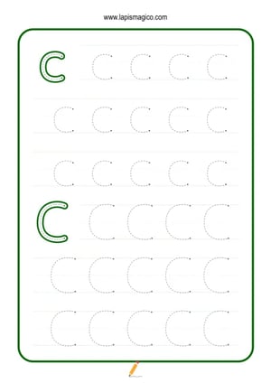 Grafismos de letras, ficha pdf nº3