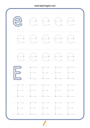 Grafismos de letras, ficha pdf nº5