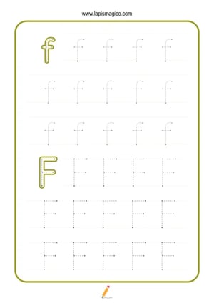 Grafismos de letras, ficha pdf nº7