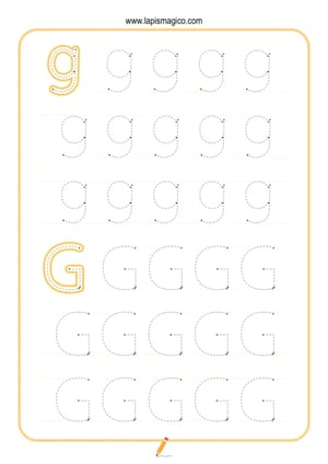 Grafismos de letras, ficha pdf nº8