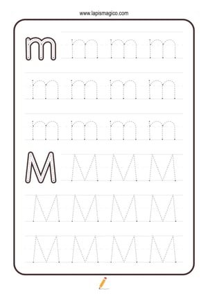 Grafismos de letras, ficha pdf nº13