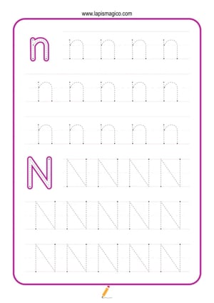 Grafismos de letras, ficha pdf nº14