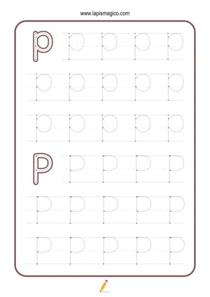 Grafismos de letras, ficha pdf nº16