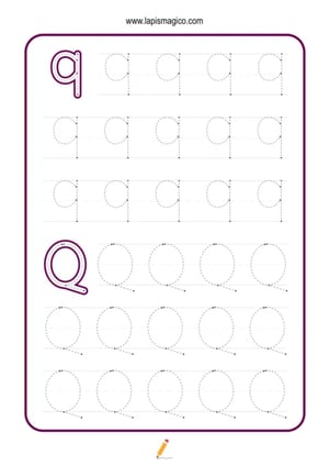 Grafismos de letras, ficha pdf nº17