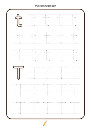 Grafismos de letras, ficha pdf nº20