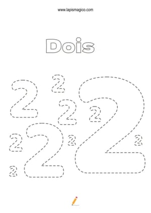 Grafismos de números, ficha pdf nº12