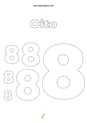 Grafismos de números, ficha pdf nº18