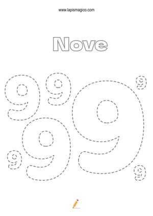 Grafismos de números, ficha pdf nº19