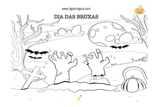 Desenhos do Dia das Bruxas para colorir, ficha pdf nº12