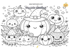 Desenhos do Dia das Bruxas para colorir, ficha pdf nº18