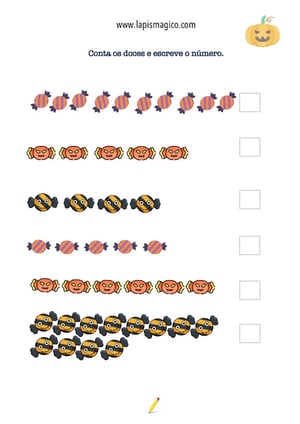 Atividades didáticas de Dia das Bruxas, ficha pdf nº8