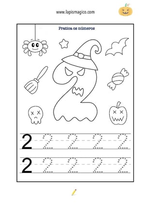 Atividades didáticas de Dia das Bruxas, ficha pdf nº13