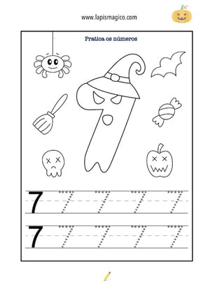 Atividades didáticas de Dia das Bruxas, ficha pdf nº18