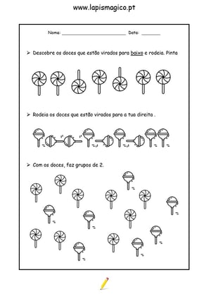Bombom é um doce, ficha pdf nº2