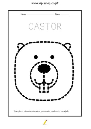 Um castor dançarino, ficha pdf nº1