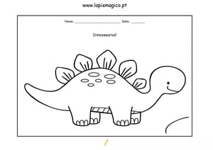 A dinossauro Rosa, ficha pdf nº2