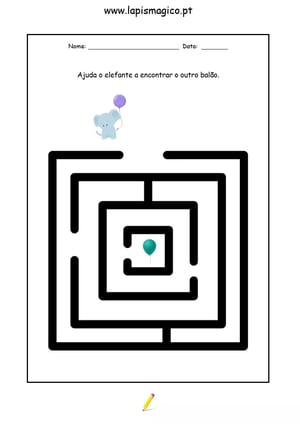 O elefante com sede, ficha pdf nº1